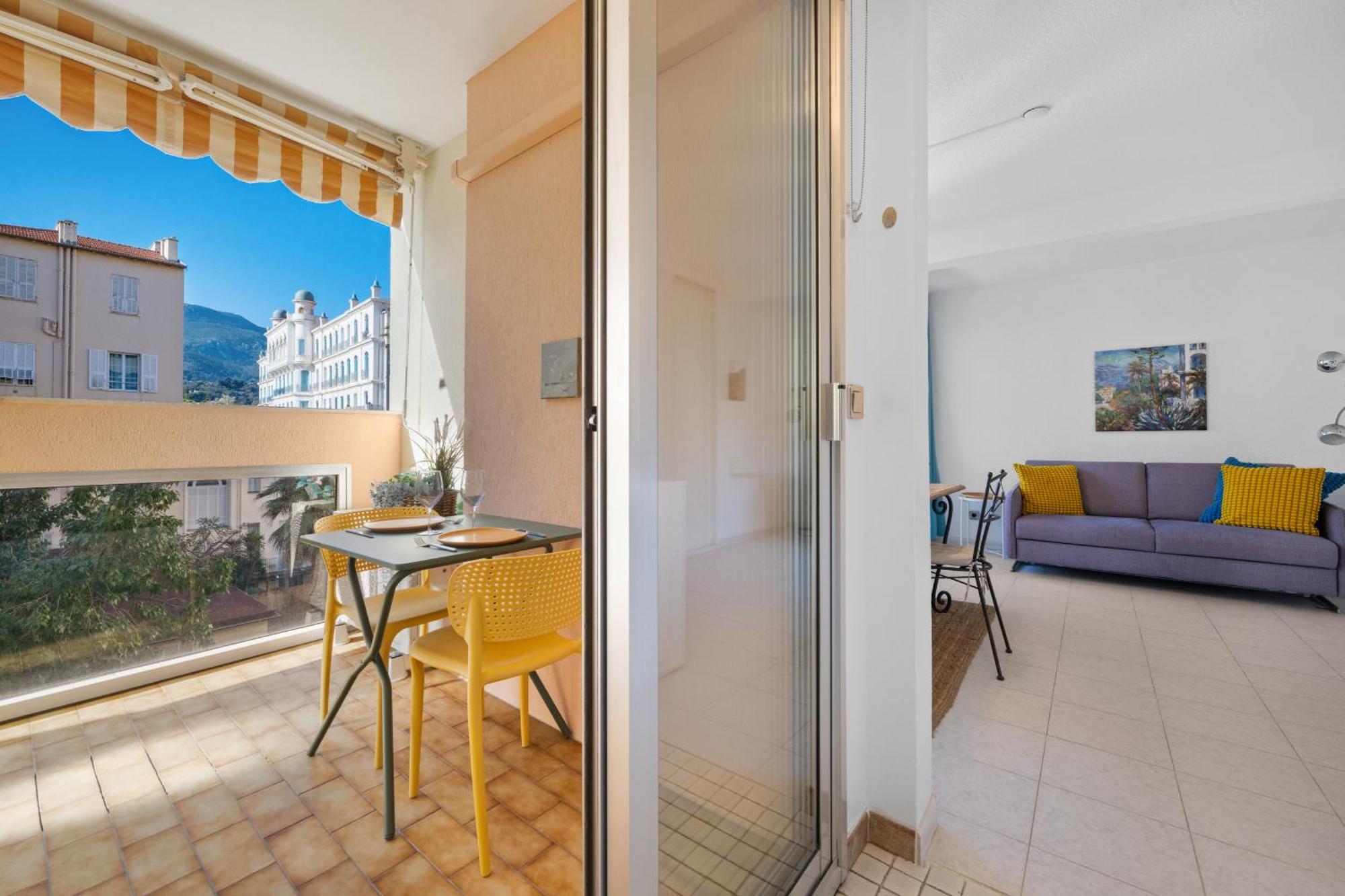 "Charmant Studio" Plein Centre, Calme, Terrasse Mentone Esterno foto
