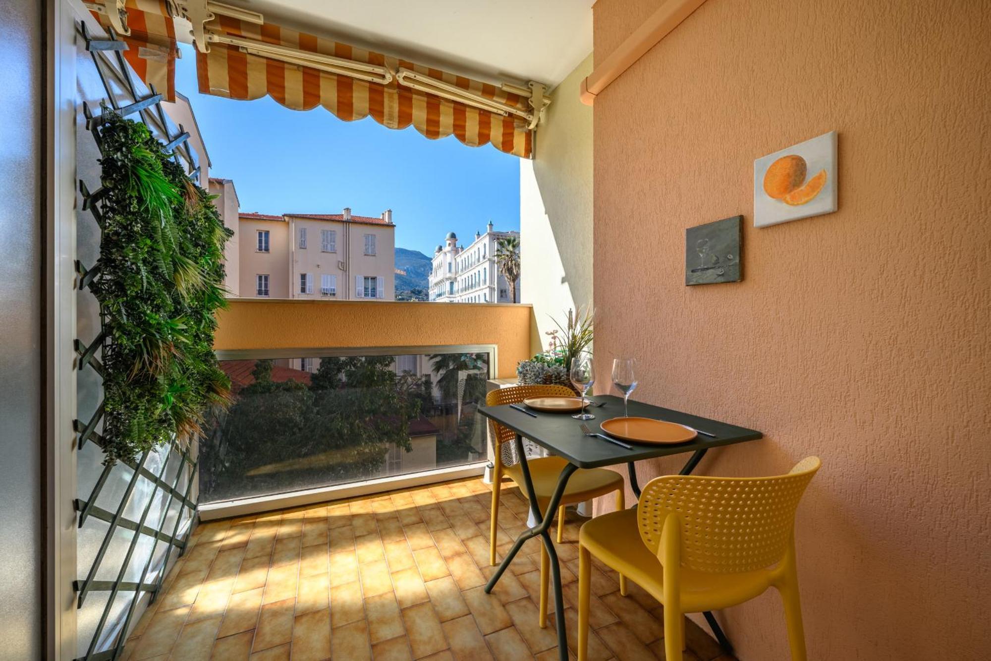 "Charmant Studio" Plein Centre, Calme, Terrasse Mentone Esterno foto